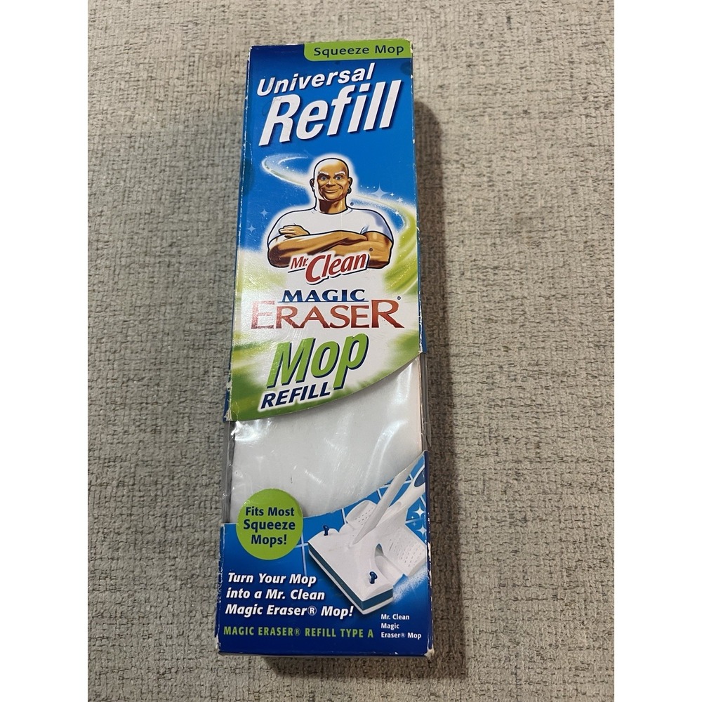 Mr Clean Magic Eraser Universal Mop Refill Type A Fits‎ Most Squeeze Mops